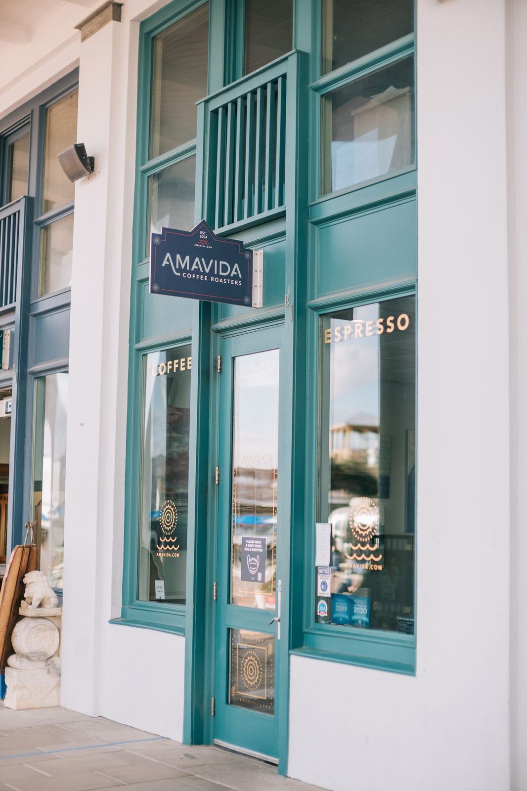 Amavida Coffee Roasters in Seaside on Scenic Highway 30A