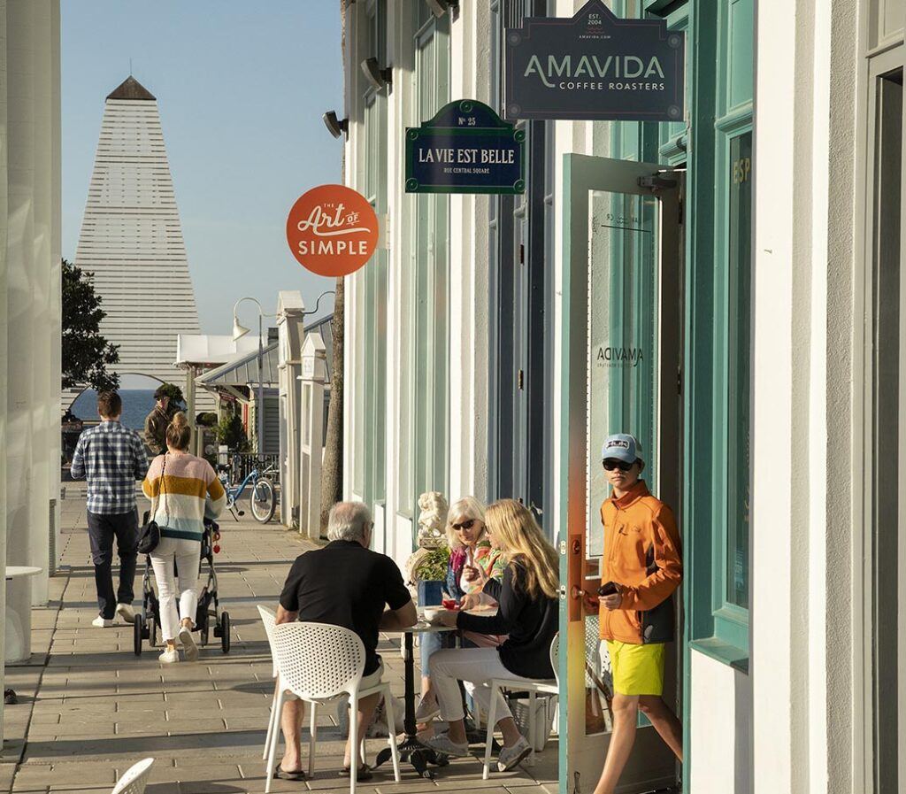 Amavida Coffee Roasters in Seaside on Scenic Highway 30A