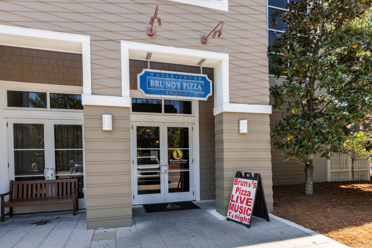Bruno’s Pizza in Watersound on Scenic Highway 30A