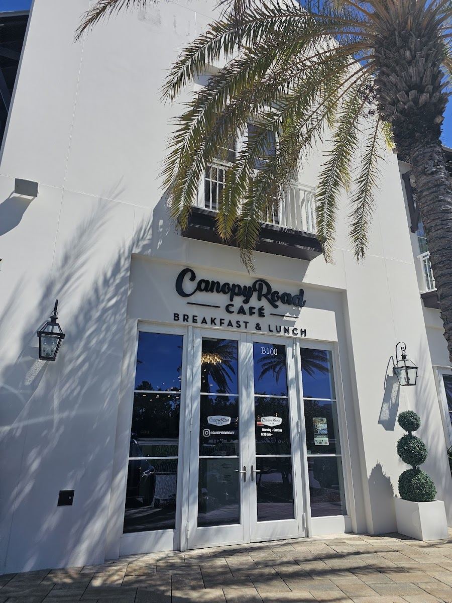 Canopy Road Café in Seagrove Beach on Scenic Highway 30A