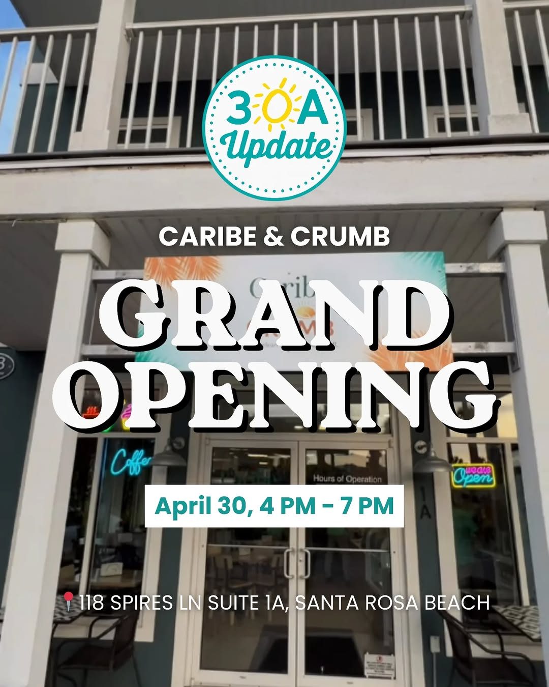 Caribe & Crumb in Gulf Place on Scenic Highway 30A