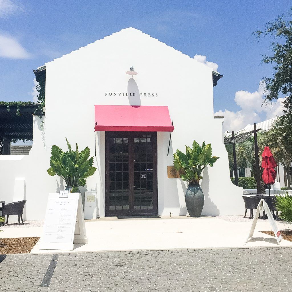 Fonville Press Market & Café in Alys Beach on Scenic Highway 30A