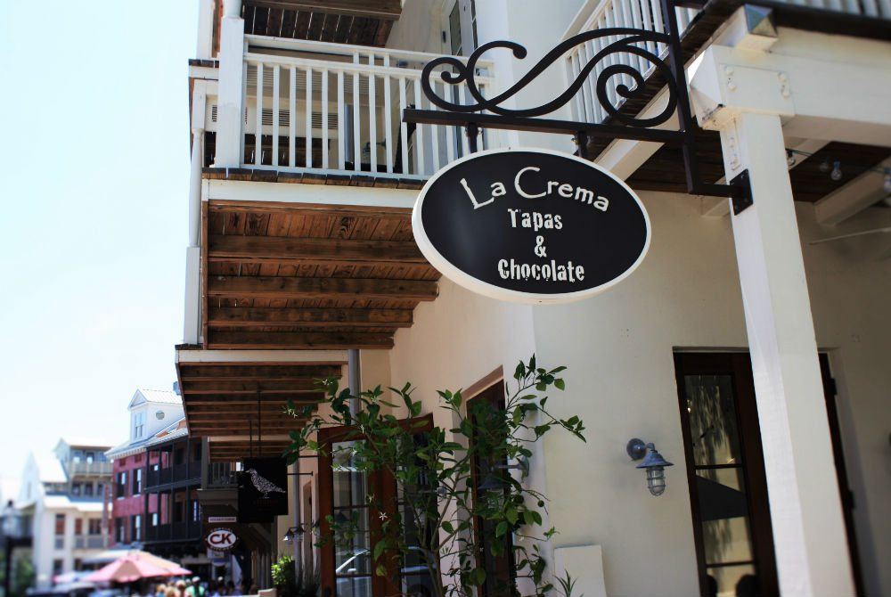 La Crema Tapas & Chocolate in Rosemary Beach on Scenic Highway 30A