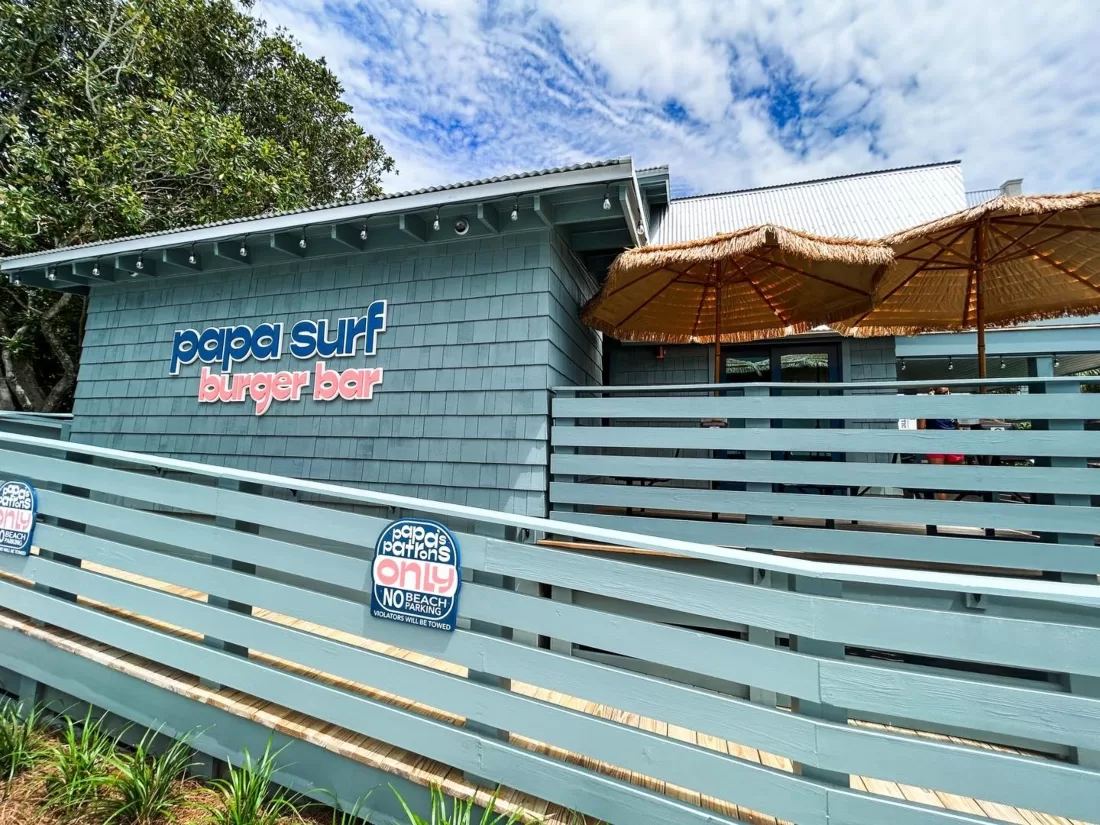 Papa Surf Burger Bar in Gulf Place on Scenic Highway 30A