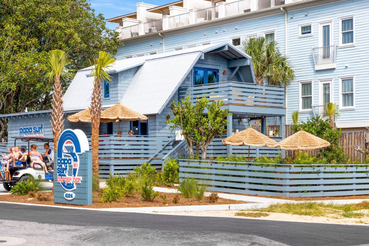 Papa Surf Burger Bar in Gulf Place on Scenic Highway 30A