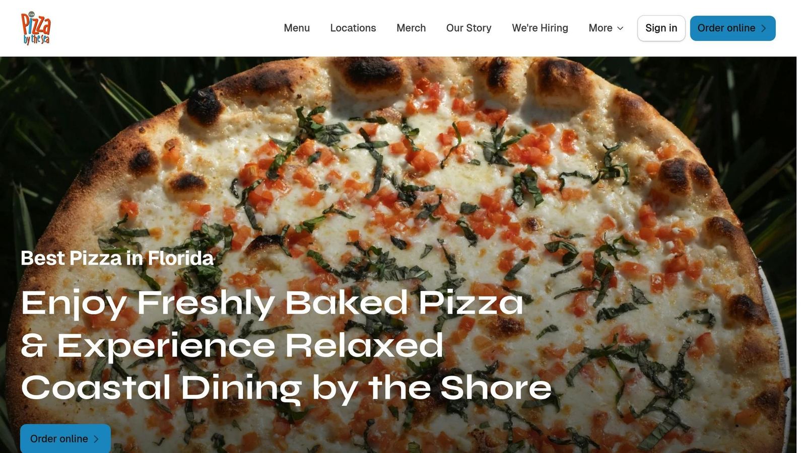 Pizza by the Sea in WaterColor on Scenic Highway 30A