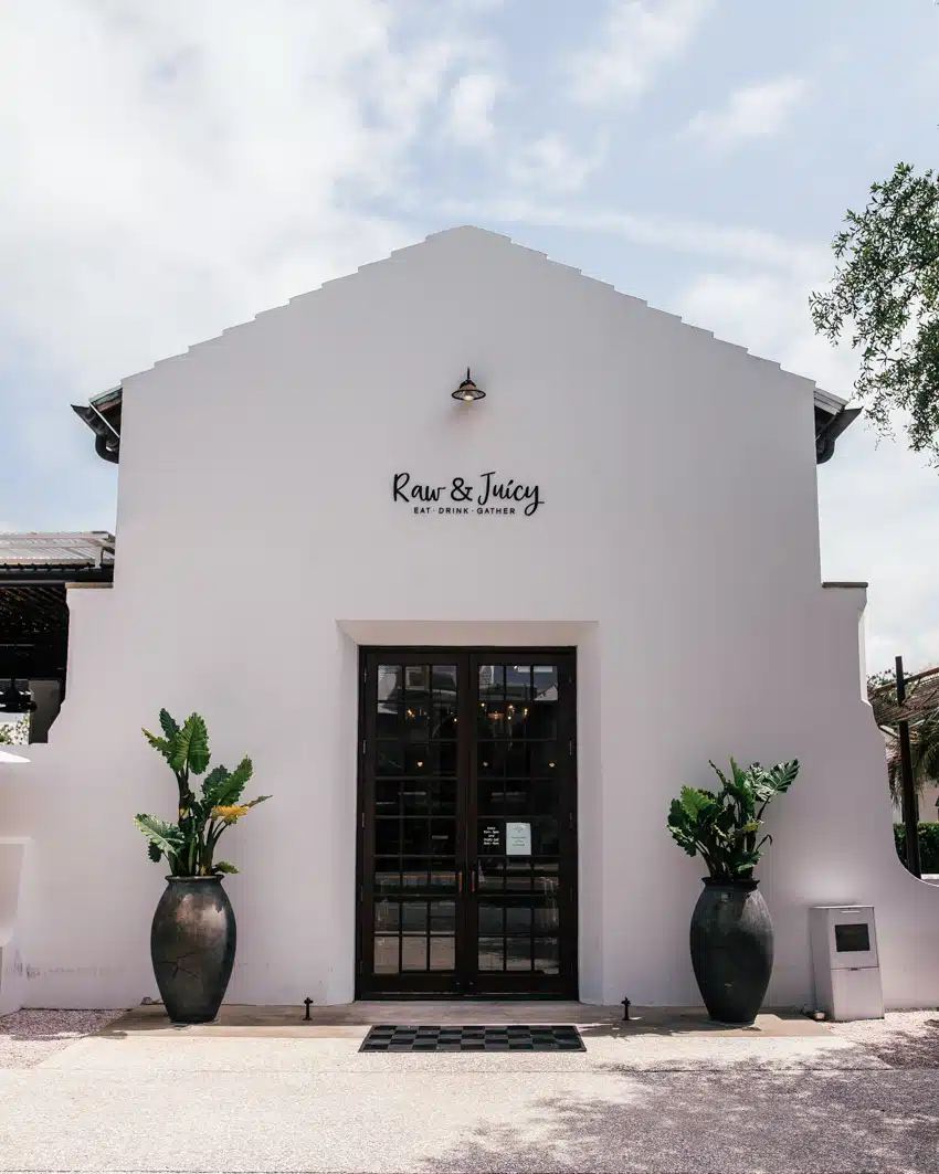 Raw & Juicy in Alys Beach on Scenic Highway 30A