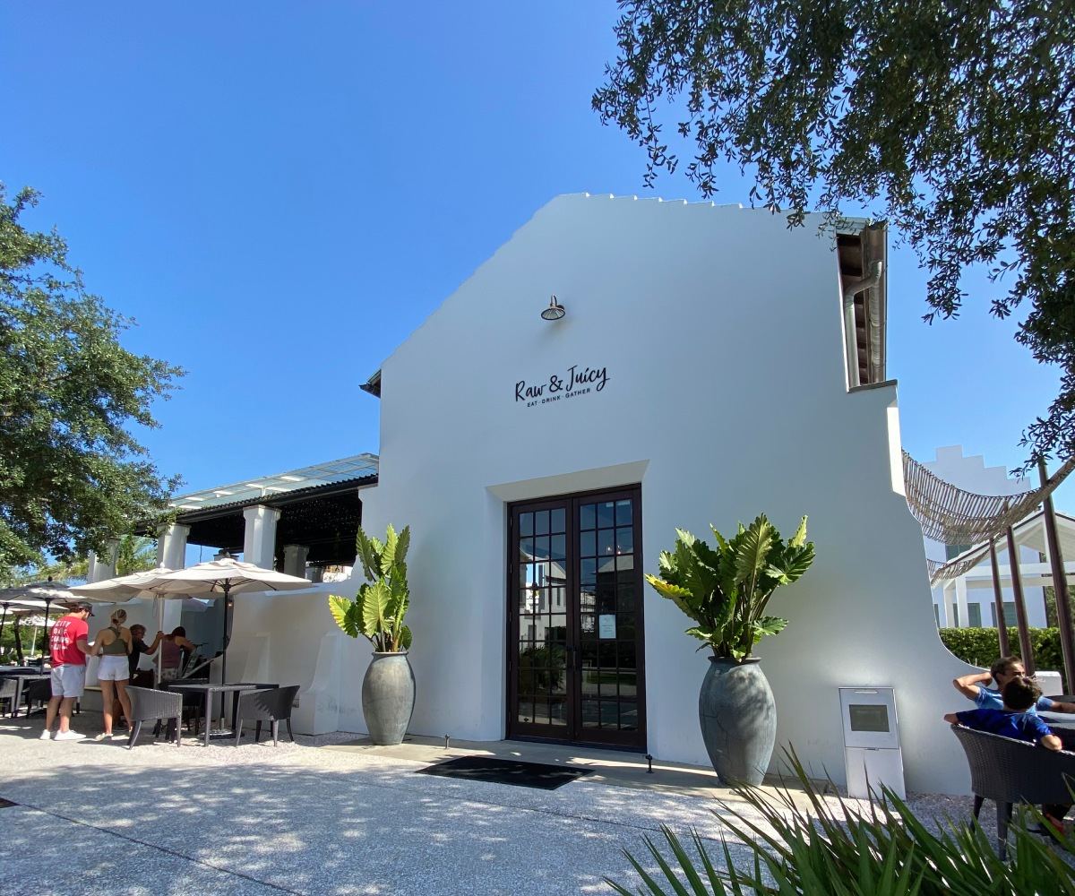Raw & Juicy in Alys Beach on Scenic Highway 30A