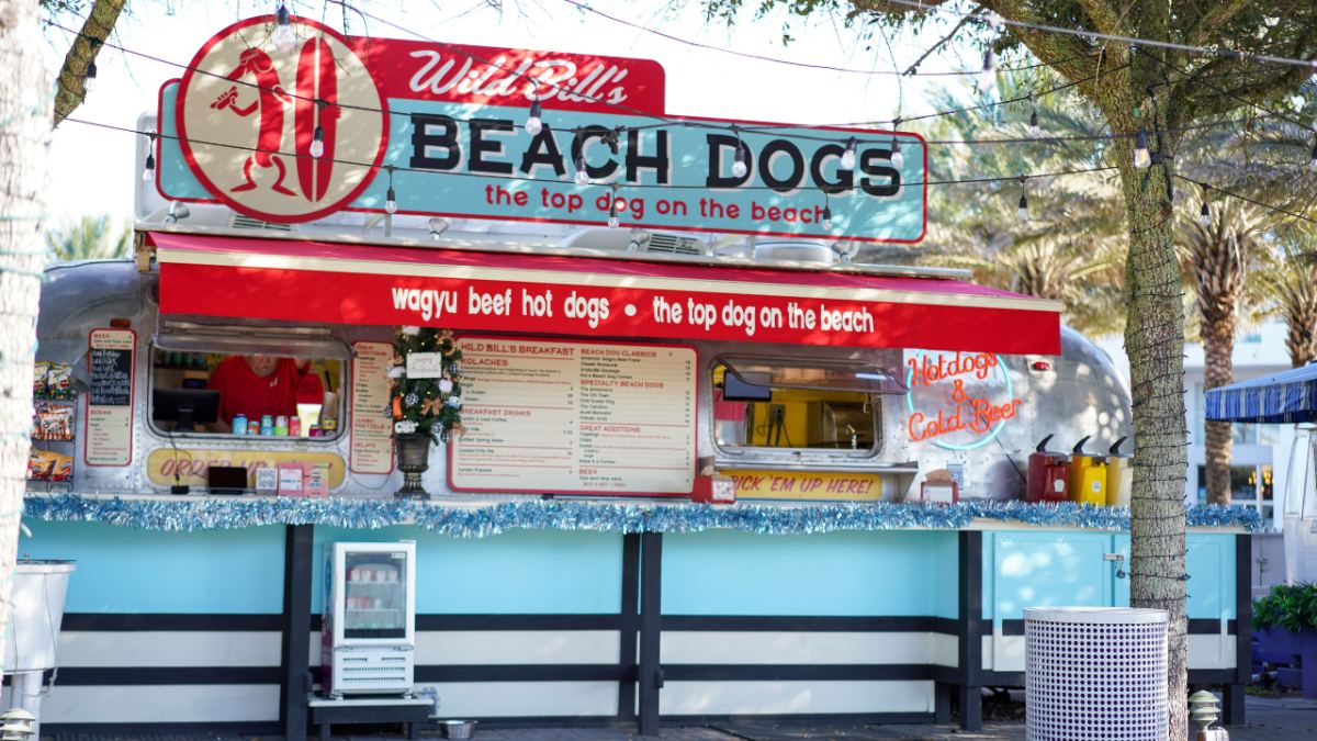 Wild Bill’s Beach Dogs in Seaside on Scenic Highway 30A